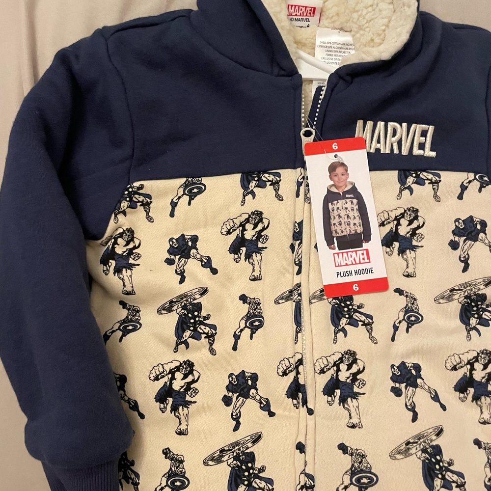 Marvel Plush Hoodie - Picture 2 of 5